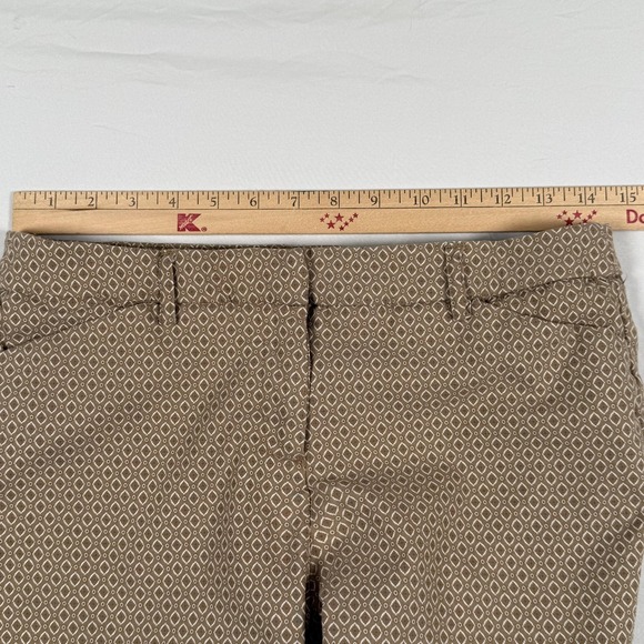 Adrienne Vittadini Pants 8 Geometric Stretch Slim Straight Dressy Career Office - Picture 9 of 14